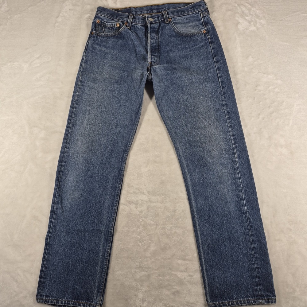 Vintage Levi's 501xx Jeans Men's 34x34 (32x31) Blue Denim 90s Made In USA